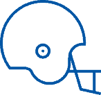 Piktogramm Football Helm, Symbolbild Robustheit