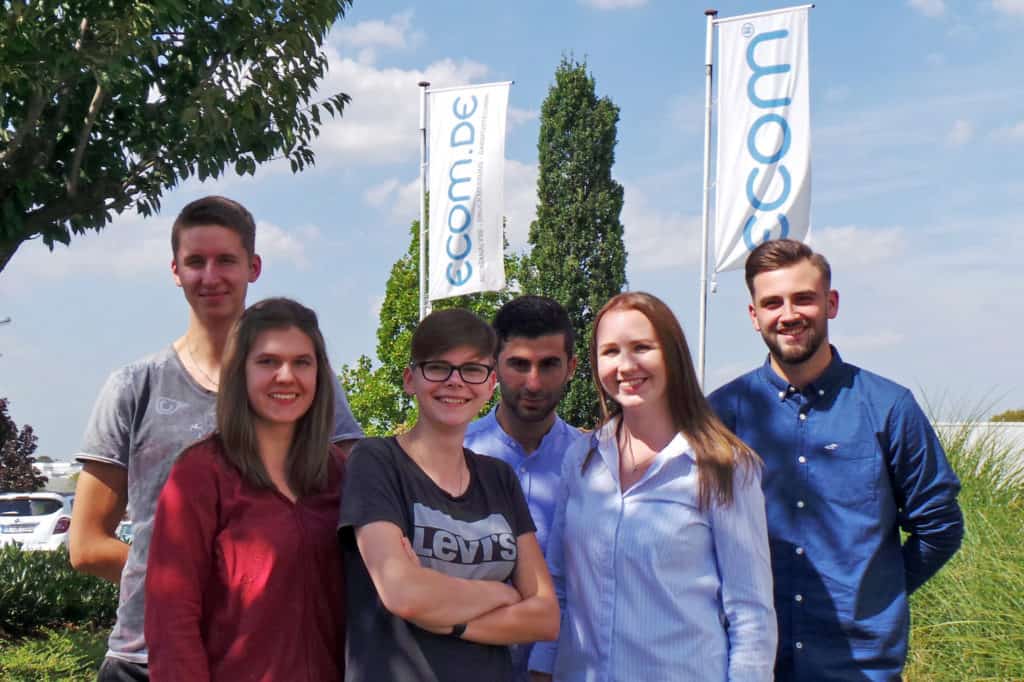 Die Auszubildenden bei ecom