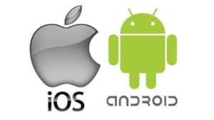 iOS und Android Logos | Verfügbar für iOS und Android