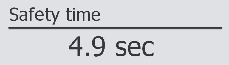 Report on all relevant control times.